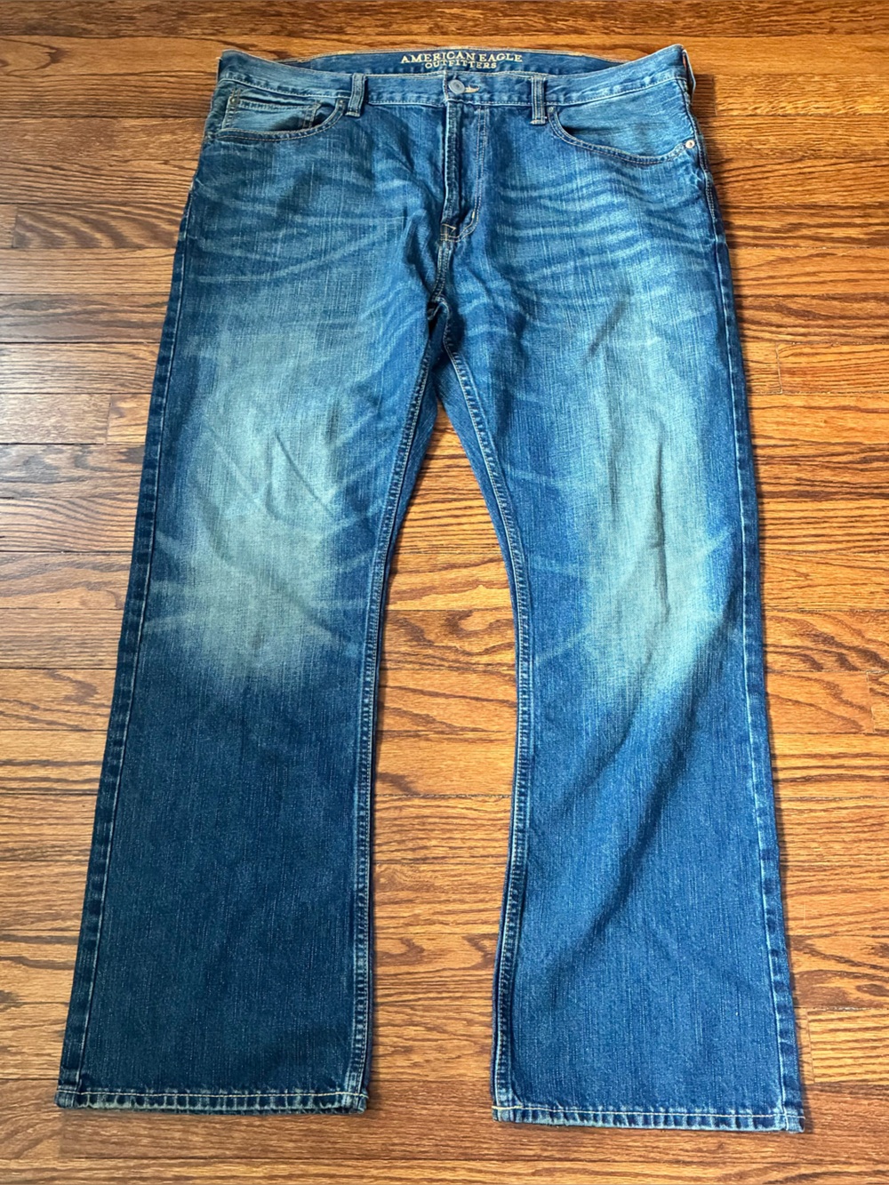 American Eagle Outfitters 100% Cotton 38x32 Men's Blue Bootcut Jeans nwot